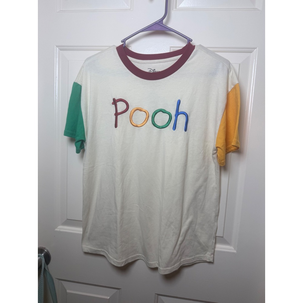 Disney Her Universe Winnie the Pooh Colorblock Ringer Tee Cream MD BoxLunch